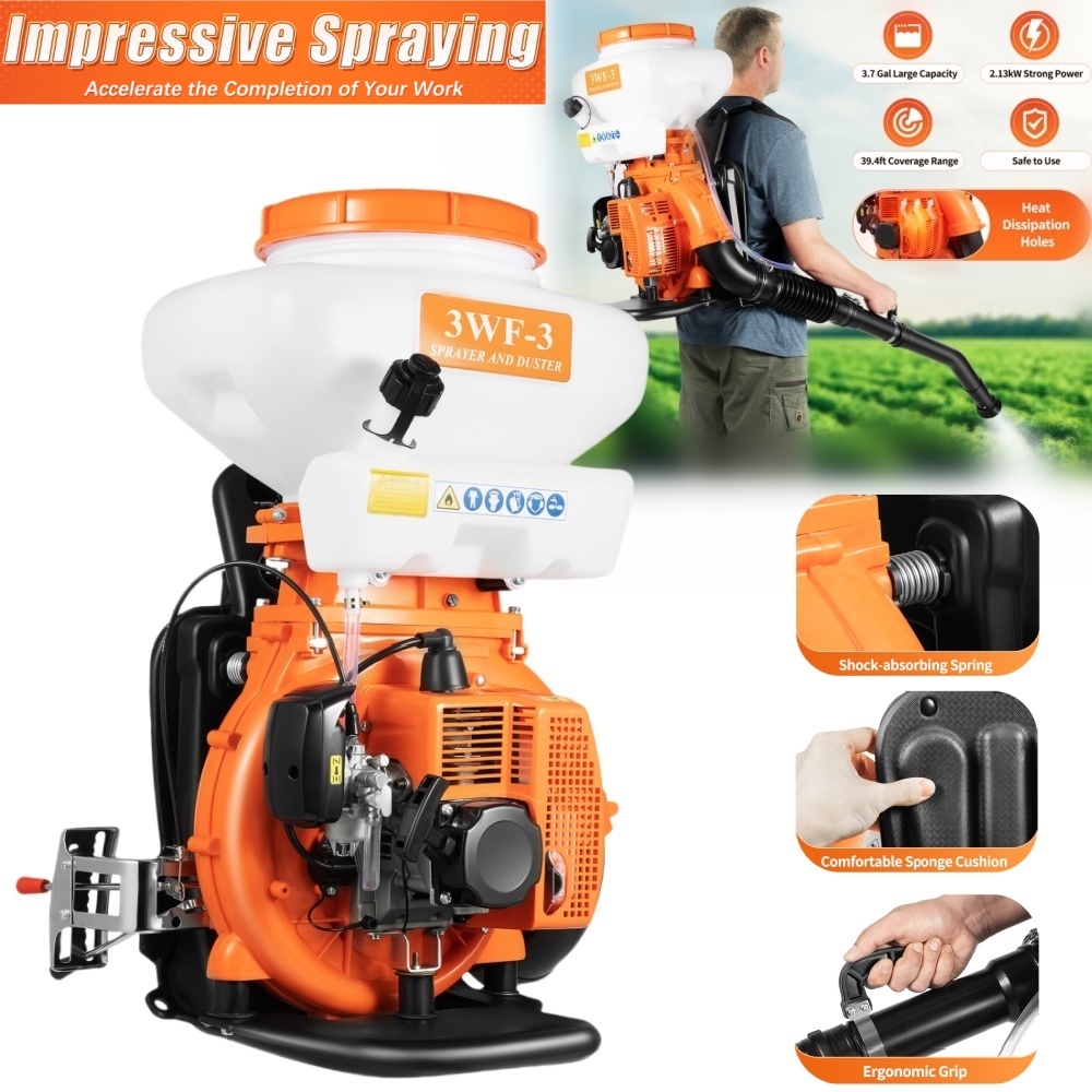 Tech Room Accessories - 3.7Gal Backpack Agricultural Mist Duster Sprayer,