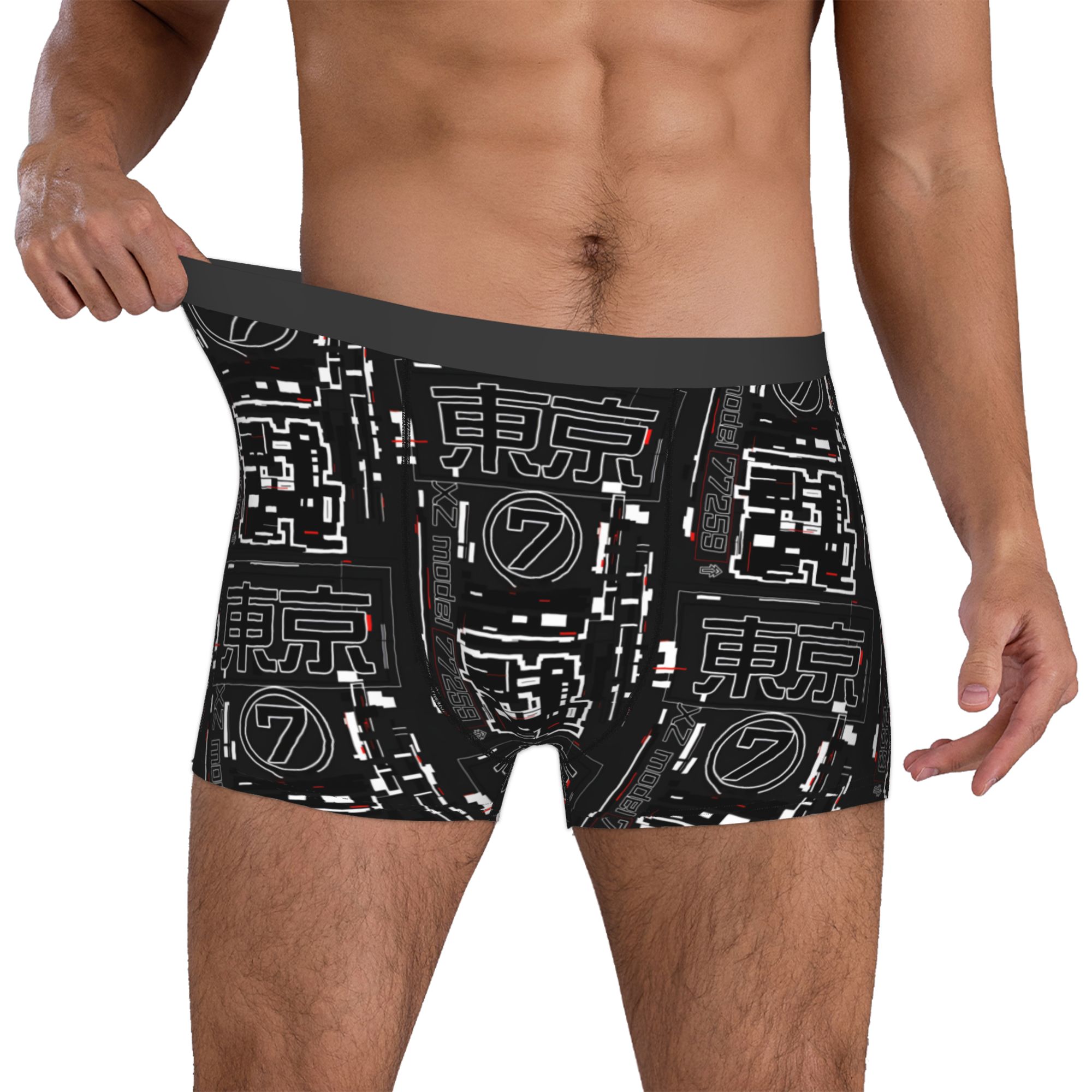 Tech Inspired Accessories - Custom Japanese Techwear Tech Boxer Shorts