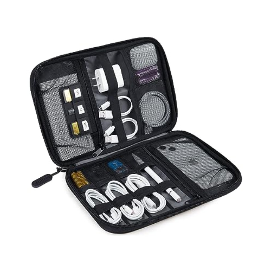 Tech Accessories Travel Bag - Large Electronics Travel Organizer Case, Tech