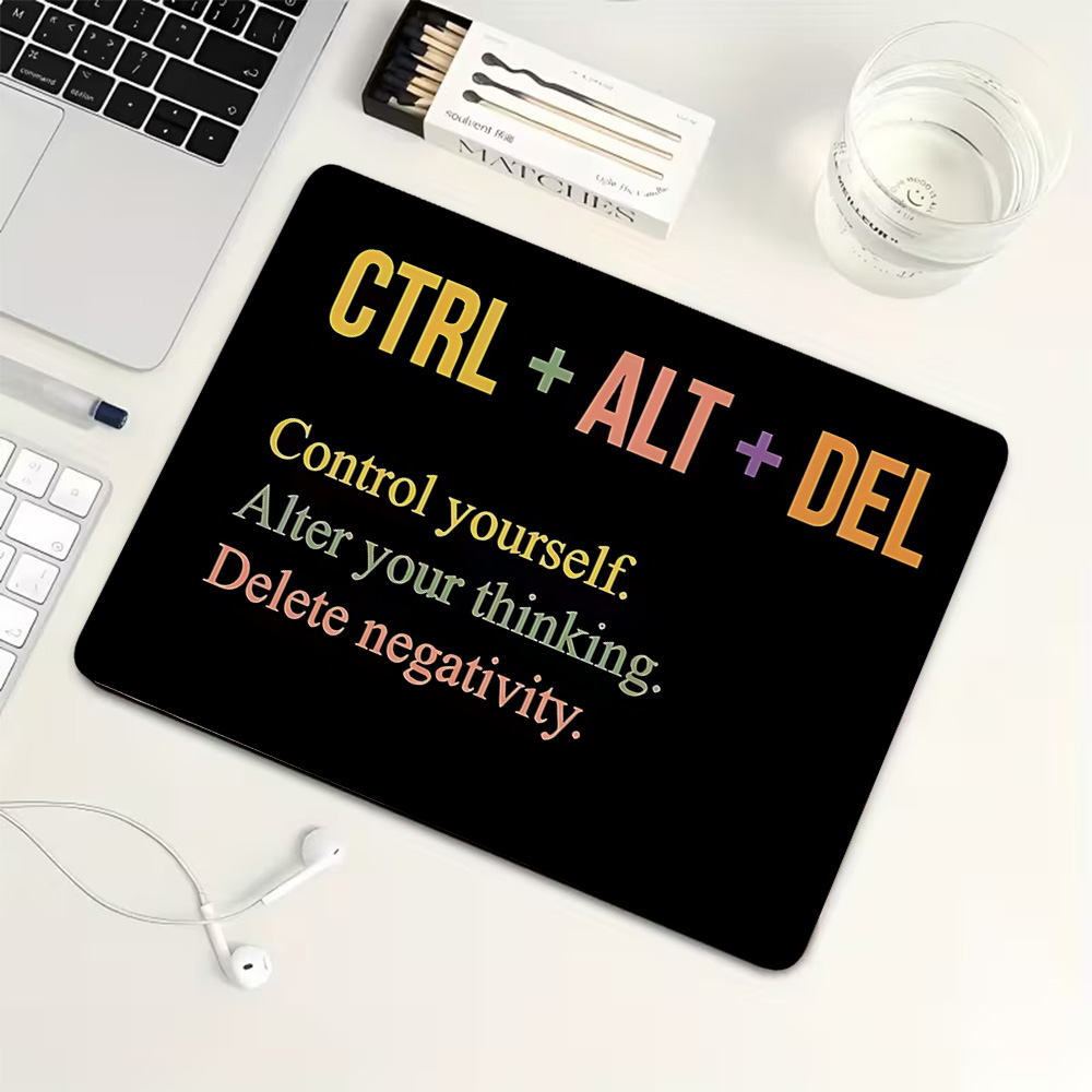Tech Inspired Accessories - Tech-inspired motivational theme Small MousePad Rubber