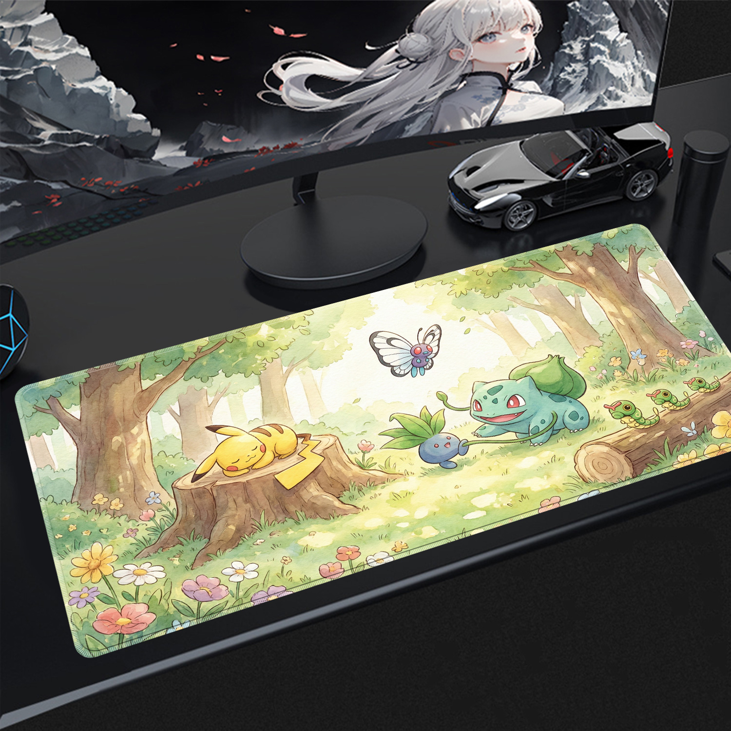 Tech Desktop Accessories - Kawaii Mouse Pad Gaming PC Accessories
