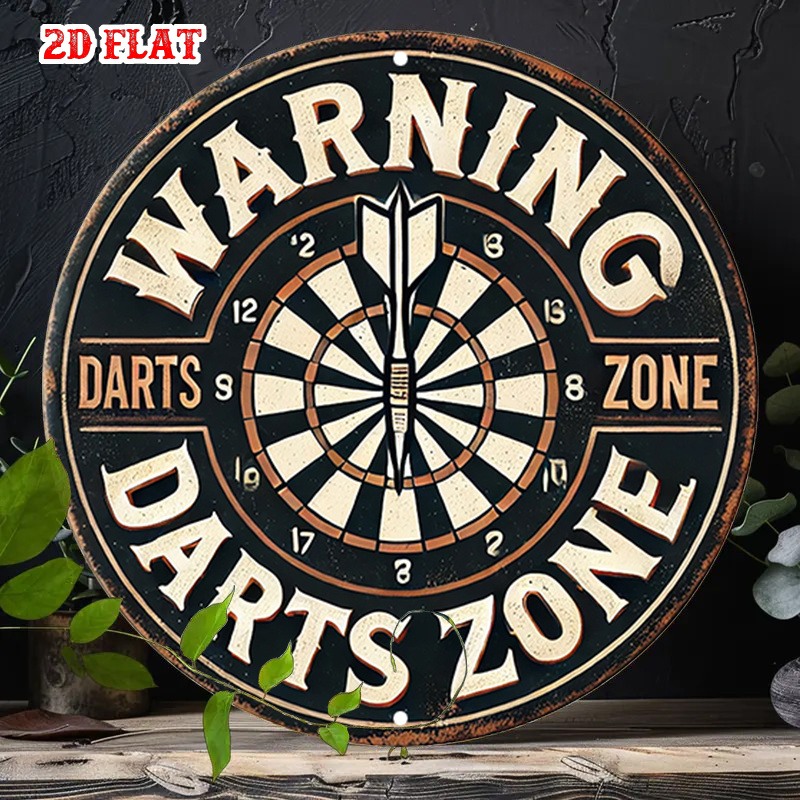 Tech Room Accessories - 2D Flat 1pc Game Room Round