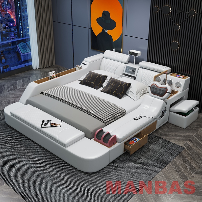 King/Queen Size Genuine Leathe - Tech Queen 评论和价格