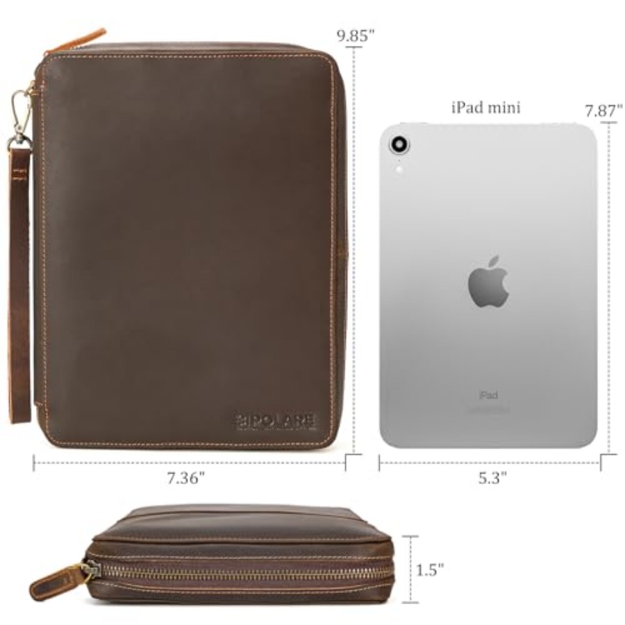 Polare Full Grain Leather Trav - Tech Accessories Travel Bag 评论和价格