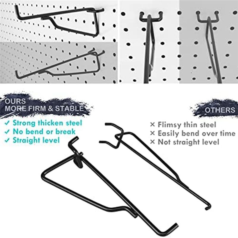 75STO-Peg Board Shelf Hooks, 8 - Tech Room Accessories 评论和价格