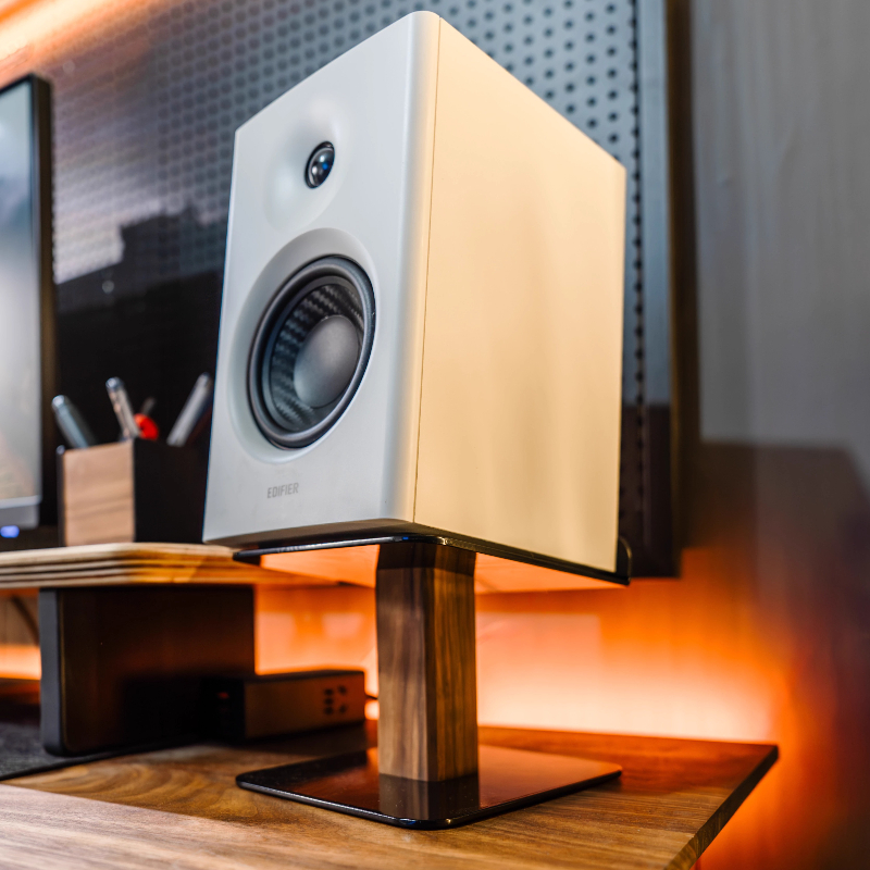 Black Walnut Speaker Stand Des - Tech Room Accessories 评论和价格