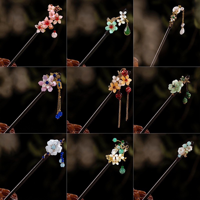 1Pc Wooden Hairpin Headdress f - Tech Accessories Women 评论和价格