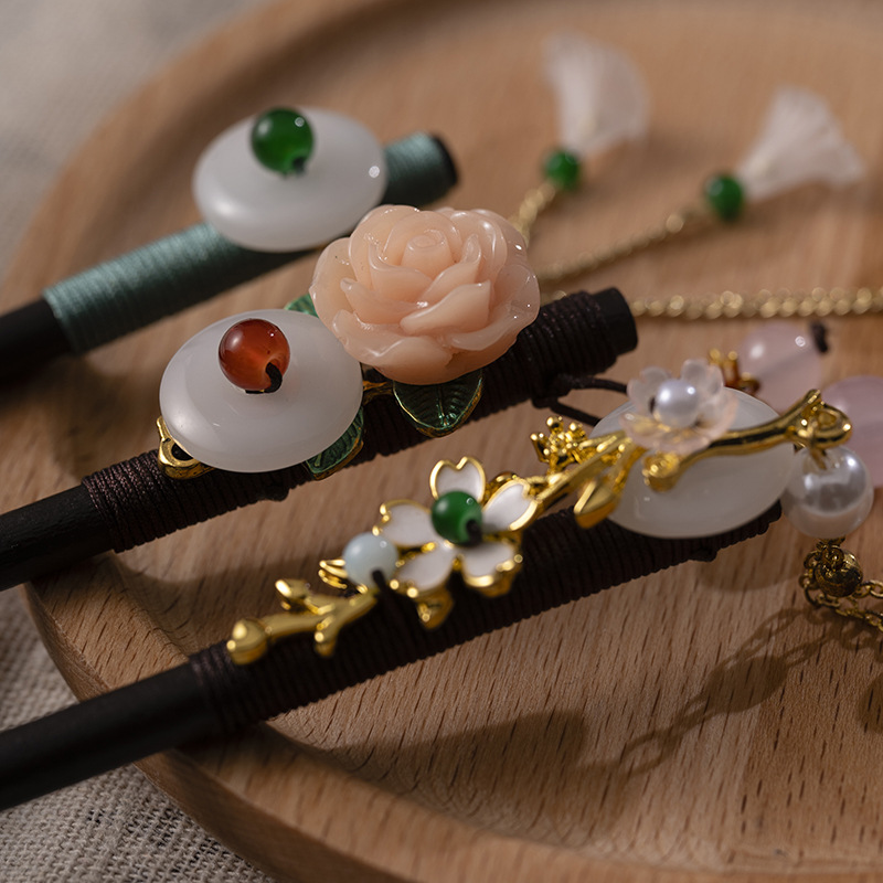 1Pc Wooden Hairpin Headdress f - Tech Accessories Women 评论和价格
