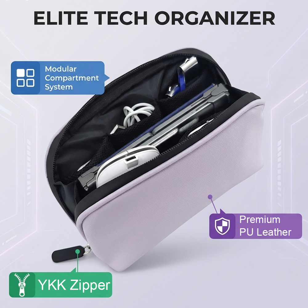 Tech Organizer Bag Portable El - Tech Accessories Travel Bag 评论和价格