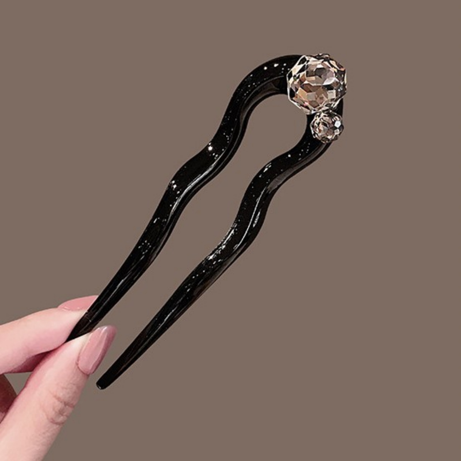 1PC Crystal Hair Fork,Black El - Tech Accessories Women 评论和价格