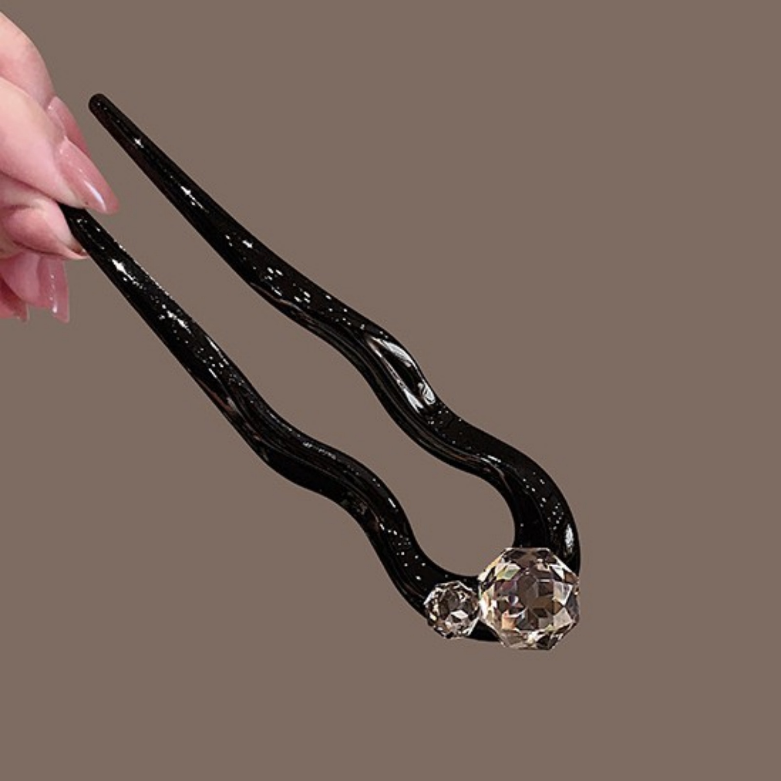 1PC Crystal Hair Fork,Black El - Tech Accessories Women 评论和价格