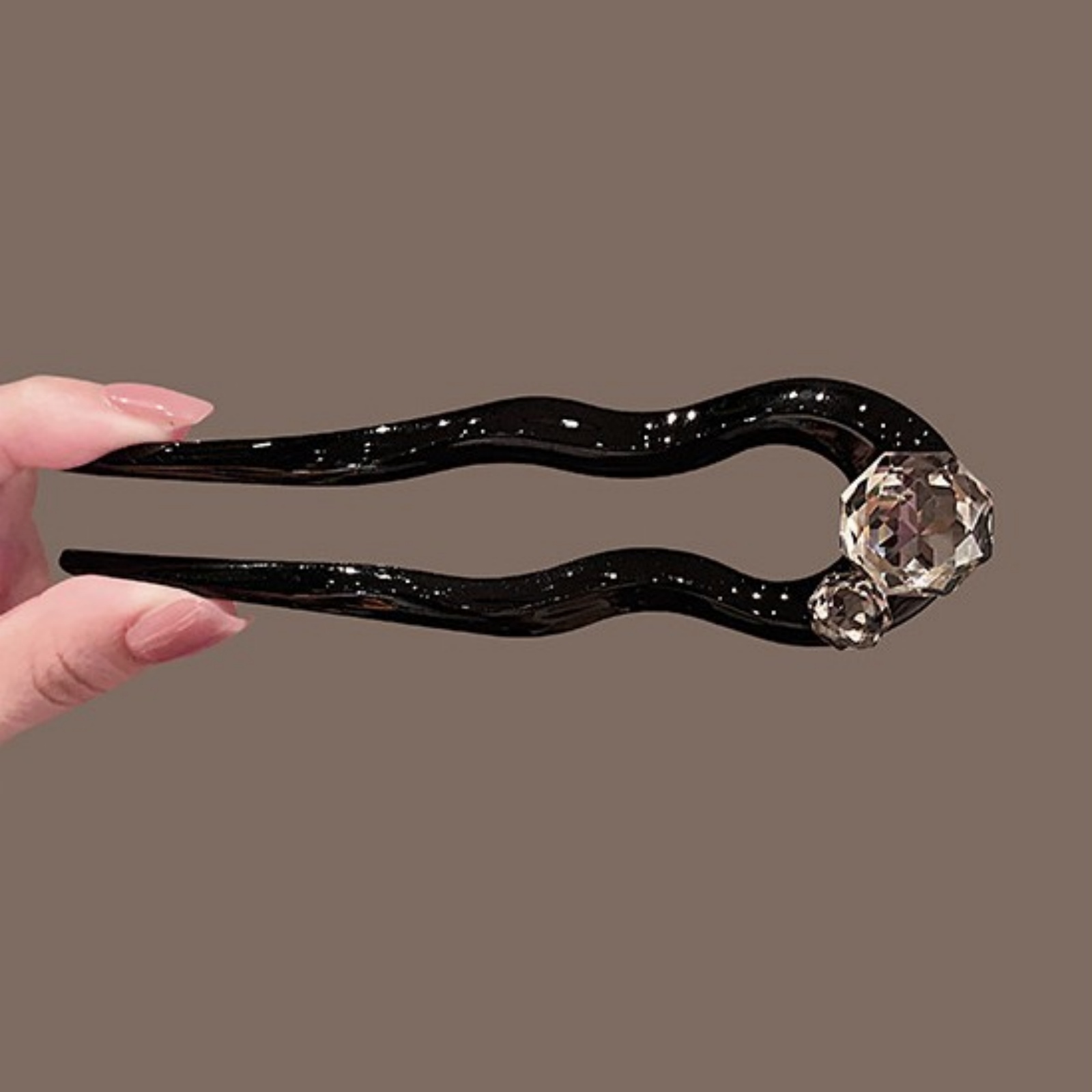 1PC Crystal Hair Fork,Black El - Tech Accessories Women 评论和价格