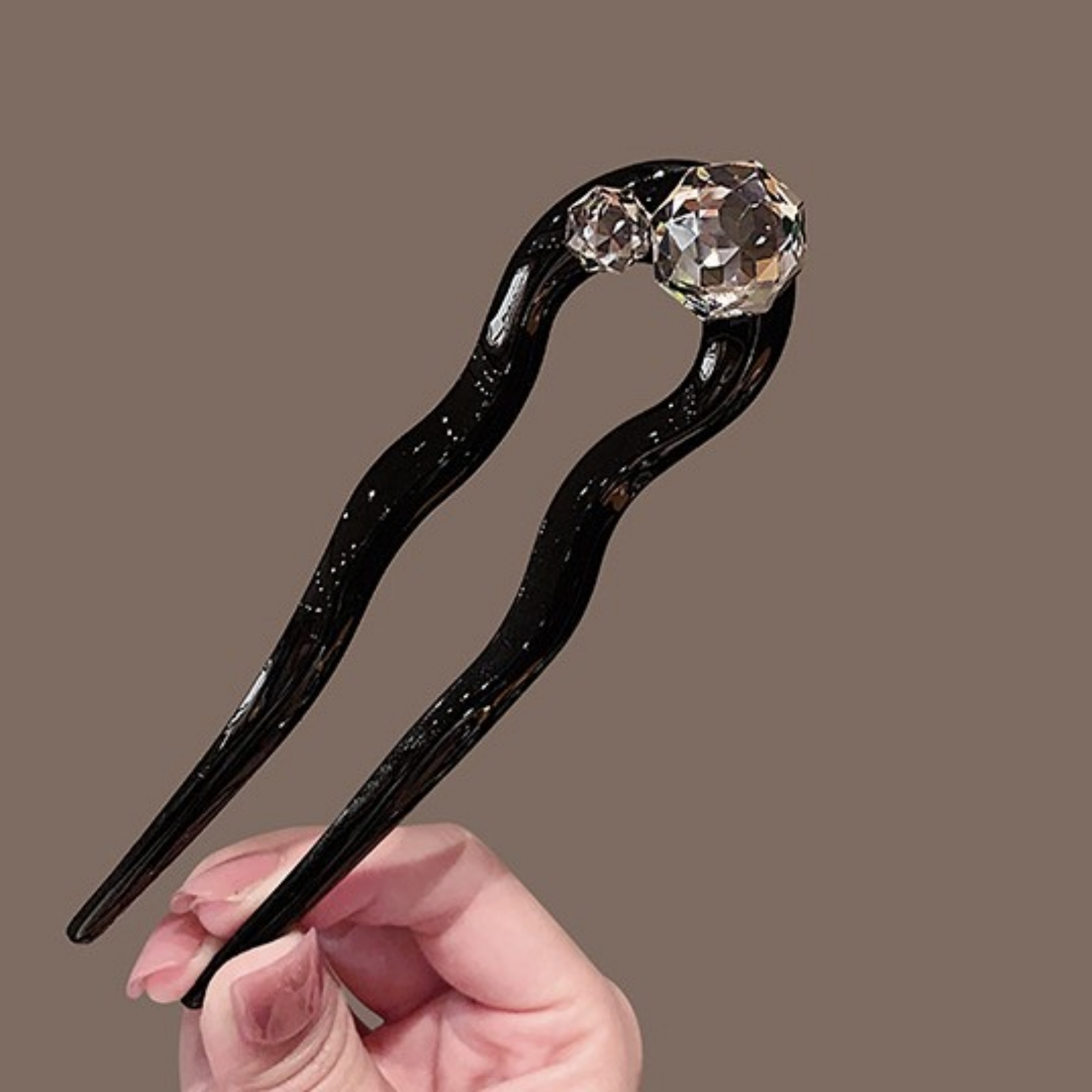 1PC Crystal Hair Fork,Black El - Tech Accessories Women 评论和价格