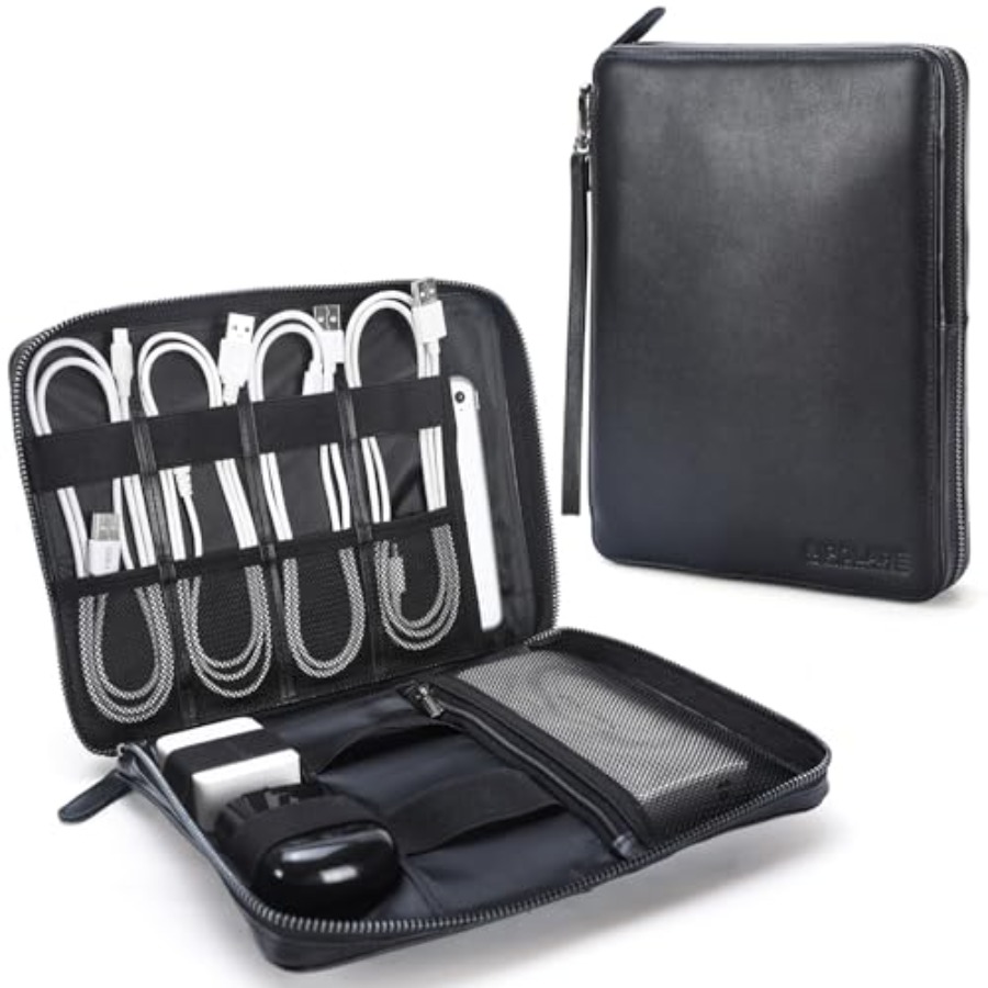Polare Full Grain Leather Trav - Tech Accessories Travel Bag 评论和价格