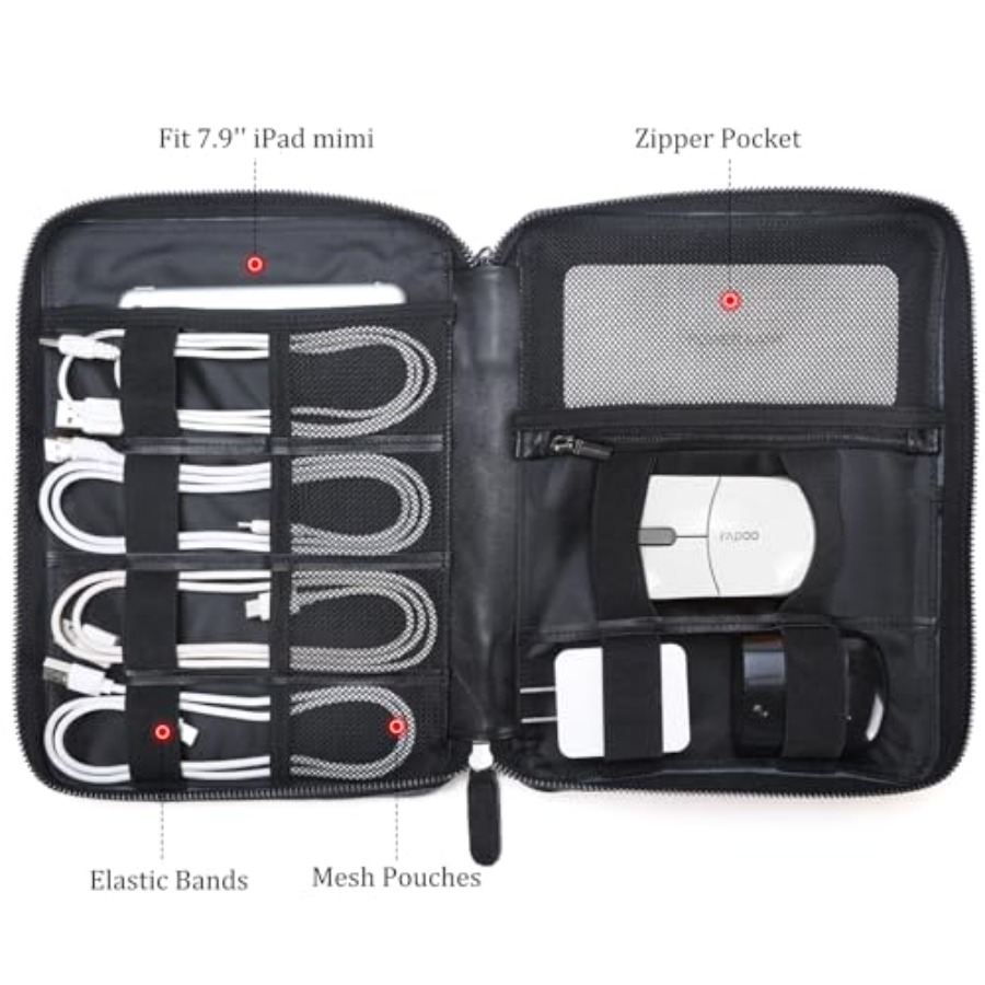 Polare Full Grain Leather Trav - Tech Accessories Travel Bag 评论和价格