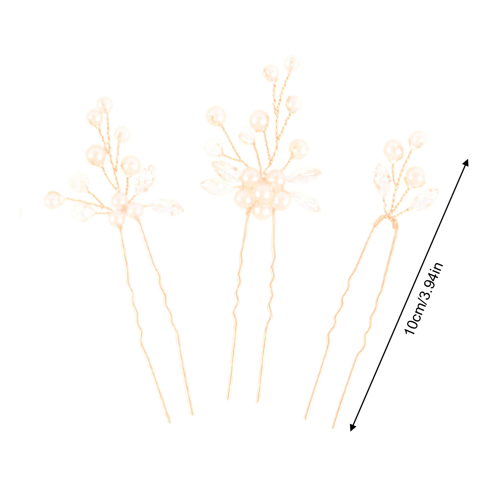 3pcs Bride Hairpin Trendy Hair - Tech Accessories Women 评论和价格