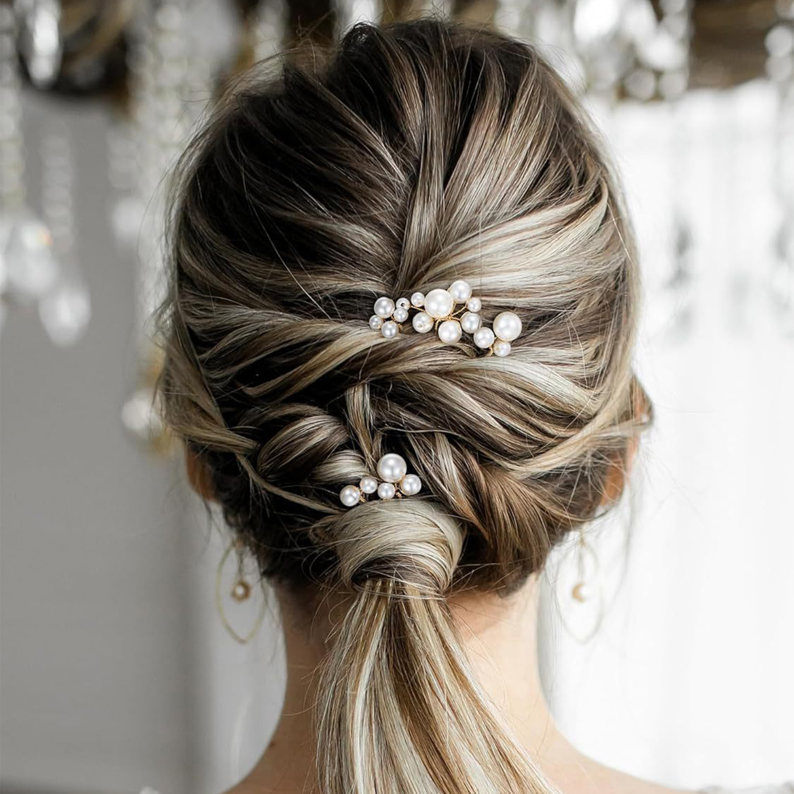 3pcs Bride Hairpin Trendy Hair - Tech Accessories Women 评论和价格