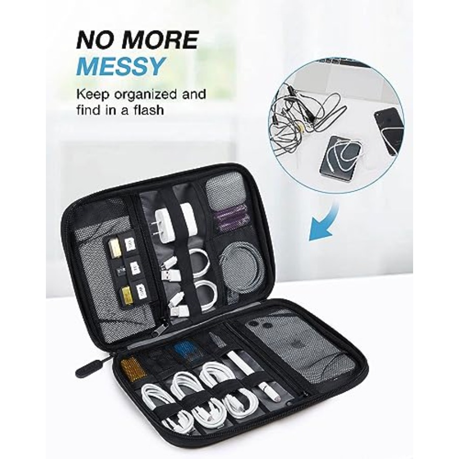 Large Electronics Travel Organ - Tech Accessories Travel Bag 评论和价格