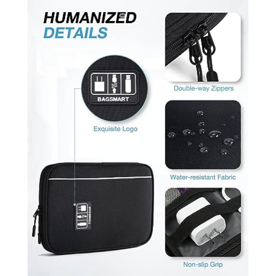 Large Electronics Travel Organ - Tech Accessories Travel Bag 评论和价格