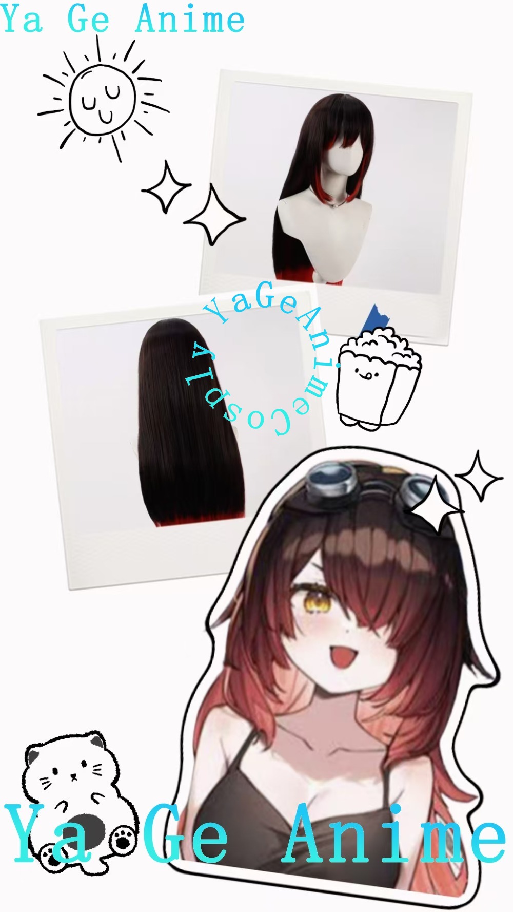 Cosplay Wig Long Loose Hair Gr - I Tech Accessories 评论和价格