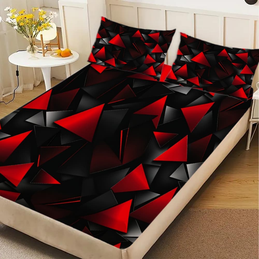 1pc Red Triangle Tech-Inspired - Tech Queen 评论和价格