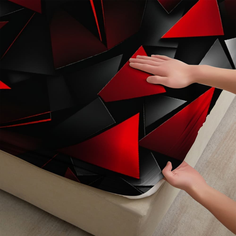 1pc Red Triangle Tech-Inspired - Tech Queen 评论和价格