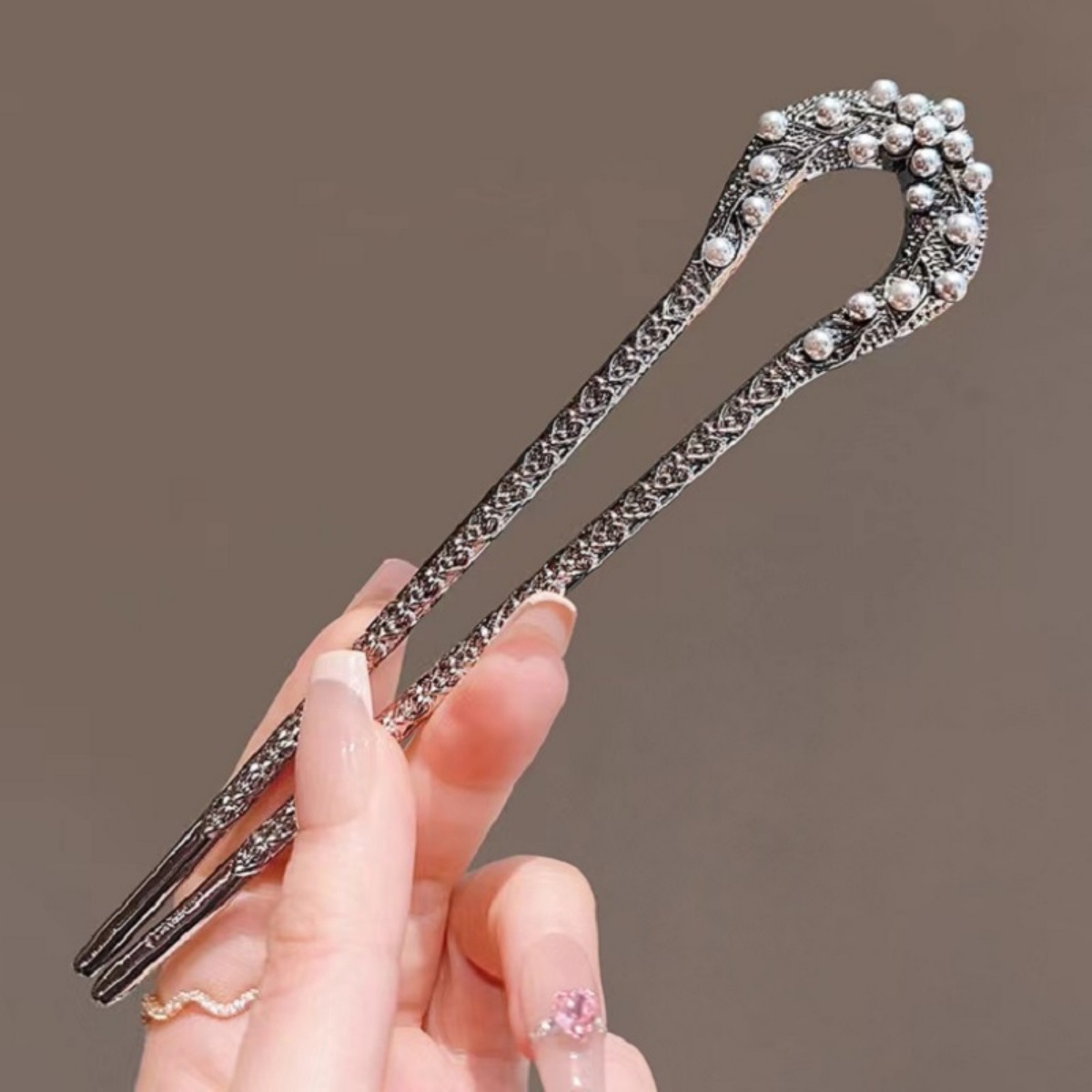 New Pearl U Shaped Hairpin For - Tech Accessories Women 评论和价格