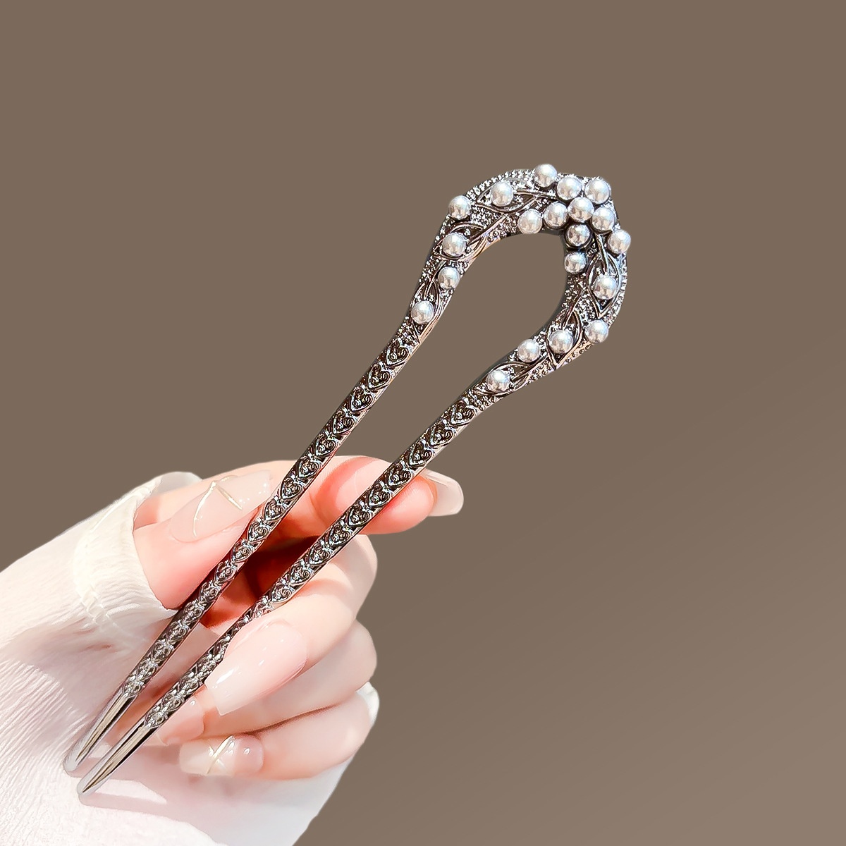 New Pearl U Shaped Hairpin For - Tech Accessories Women 评论和价格