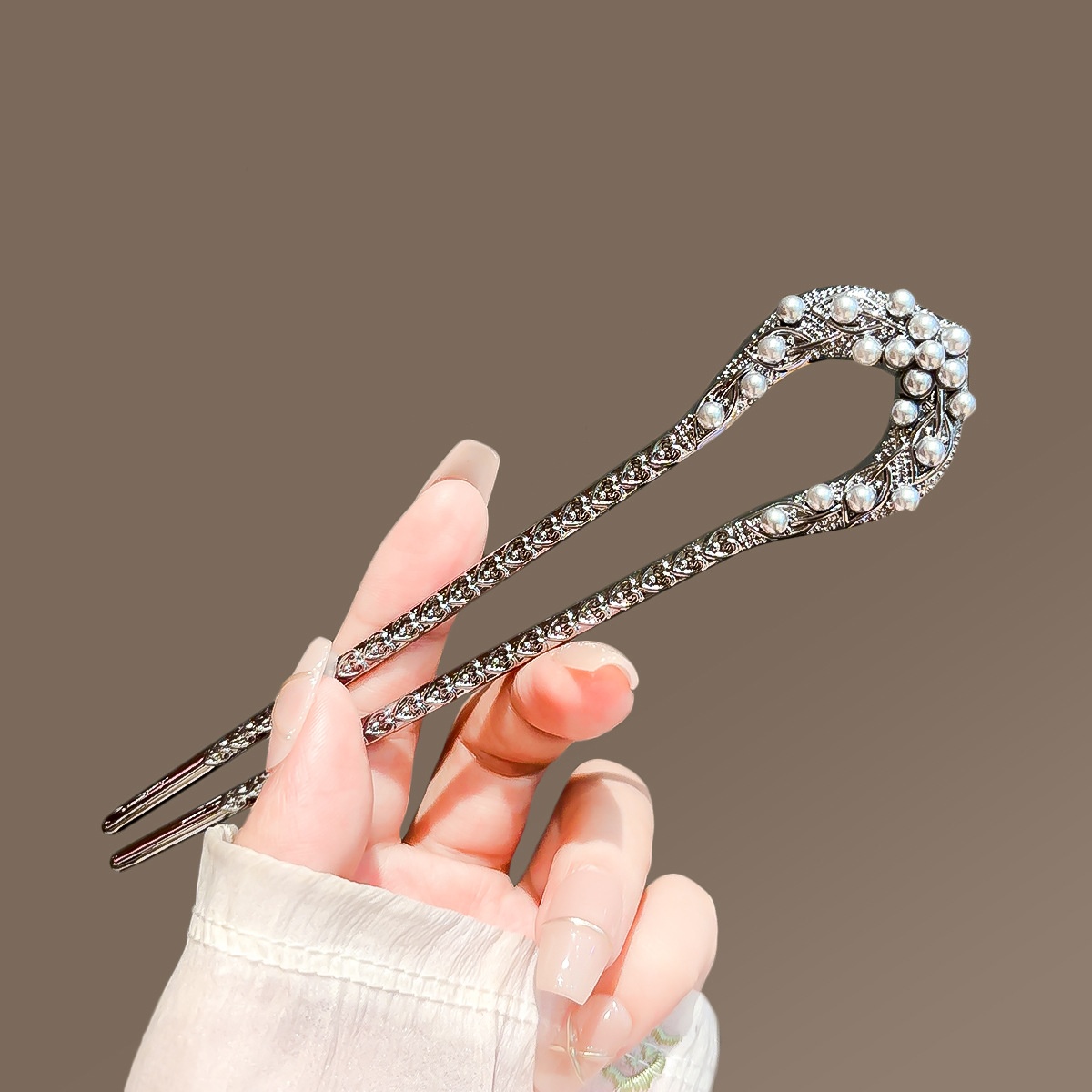 New Pearl U Shaped Hairpin For - Tech Accessories Women 评论和价格