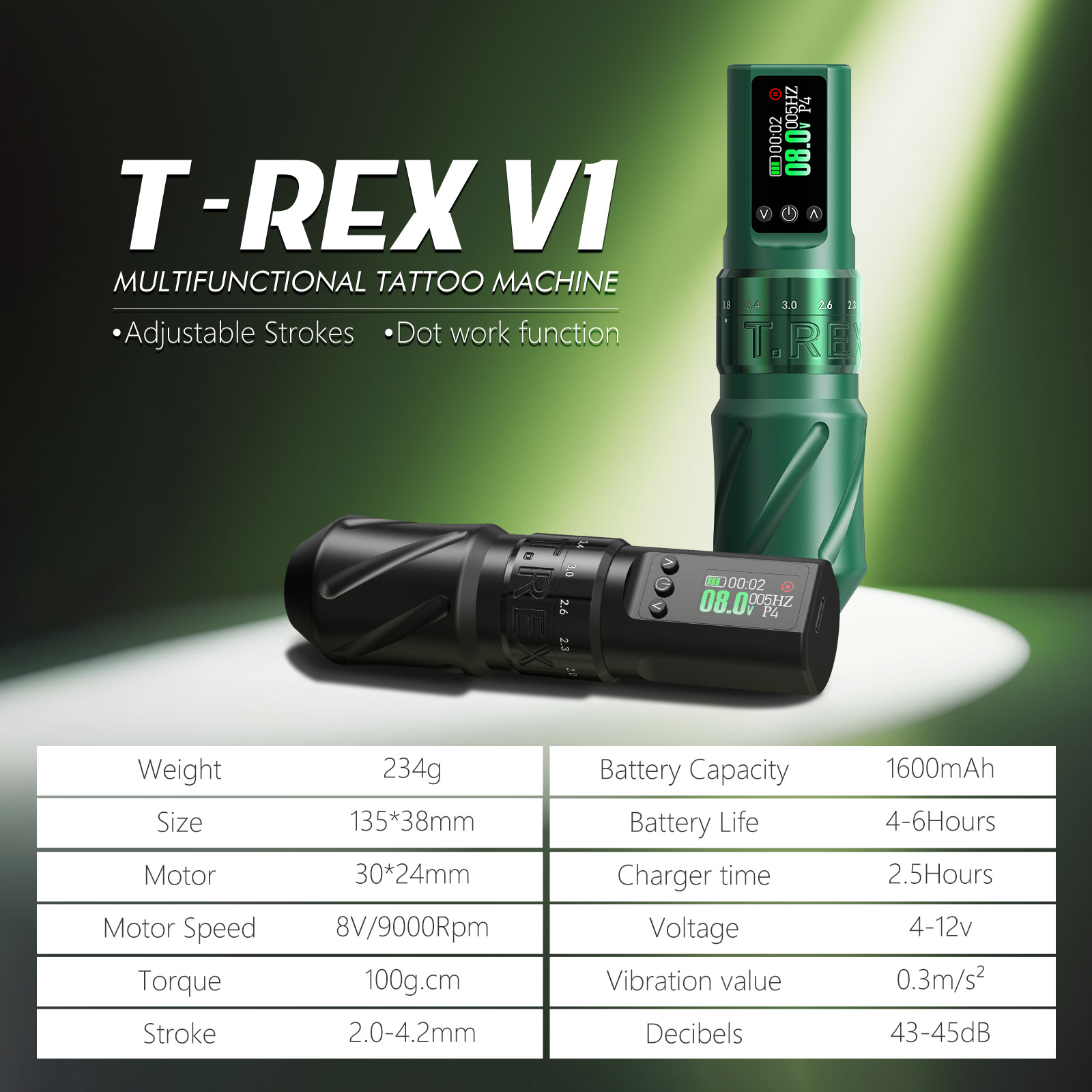 T-Rex Tattoo Pen Machine Wirel - Power Bank Wireless 评论和价格