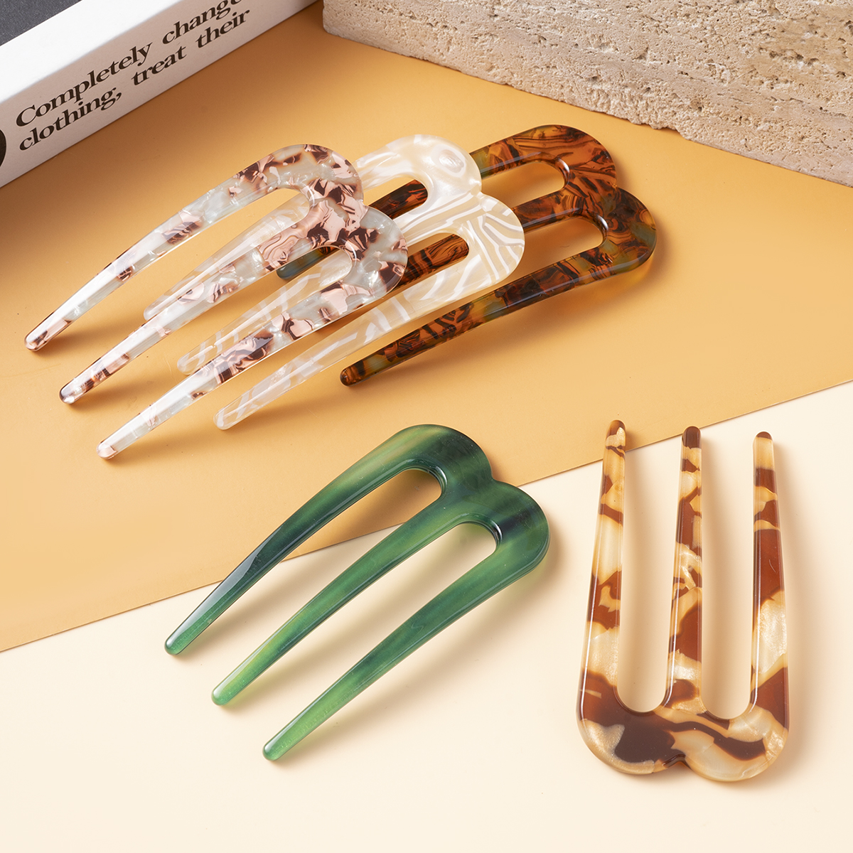 Acetic Acid Hair Forks Three T - Tech Accessories Women 评论和价格