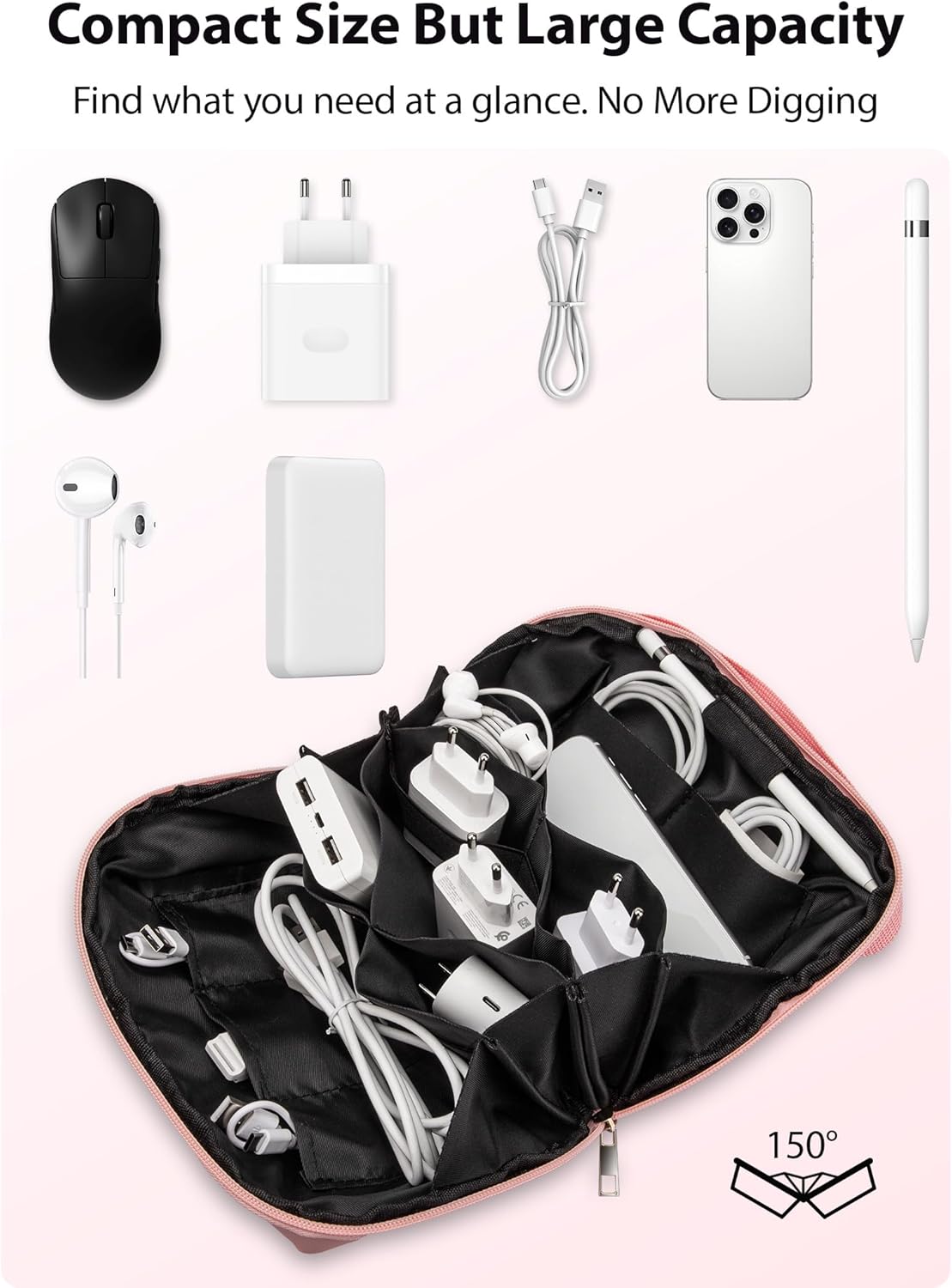 Large Capacity Backpack Organi - Tech Accessories Travel Bag 评论和价格