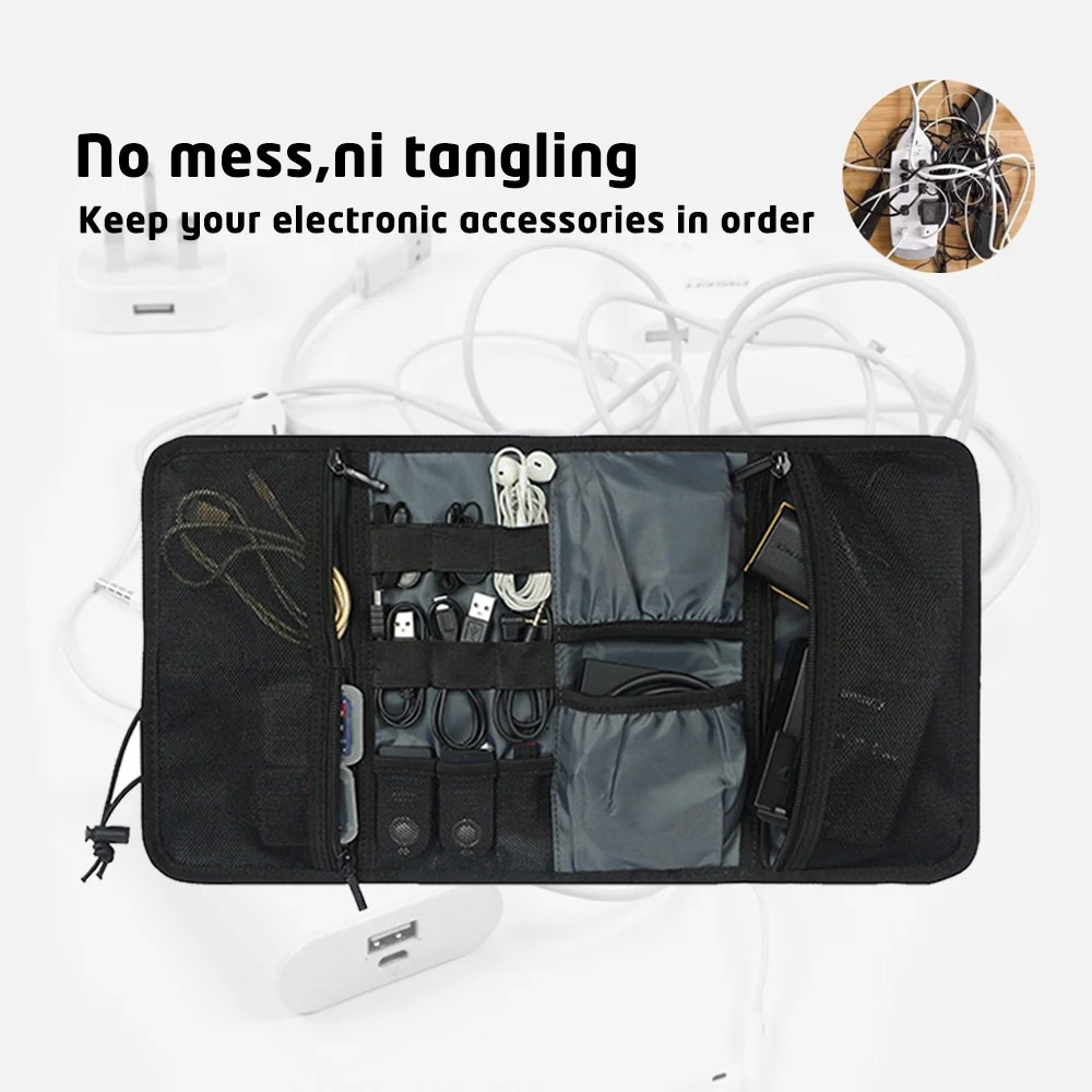 Electronic Organizer Cord Pouc - Tech Accessories Travel Bag 评论和价格