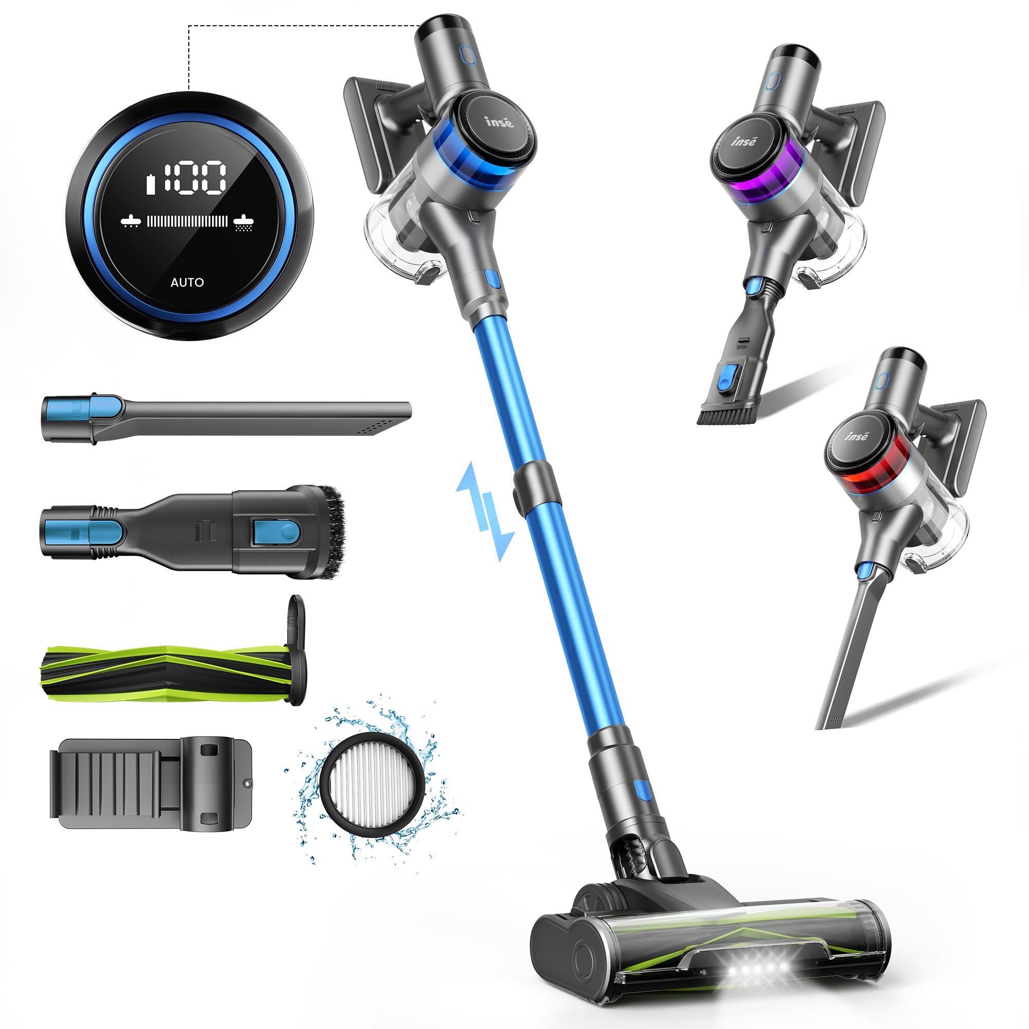 INSE S9X Handheld Stick Vacuum - Power Bank Wireless 评论和价格