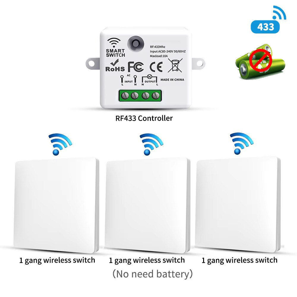 RF433 Self-Powered Wireless Li - Power Bank Wireless 评论和价格