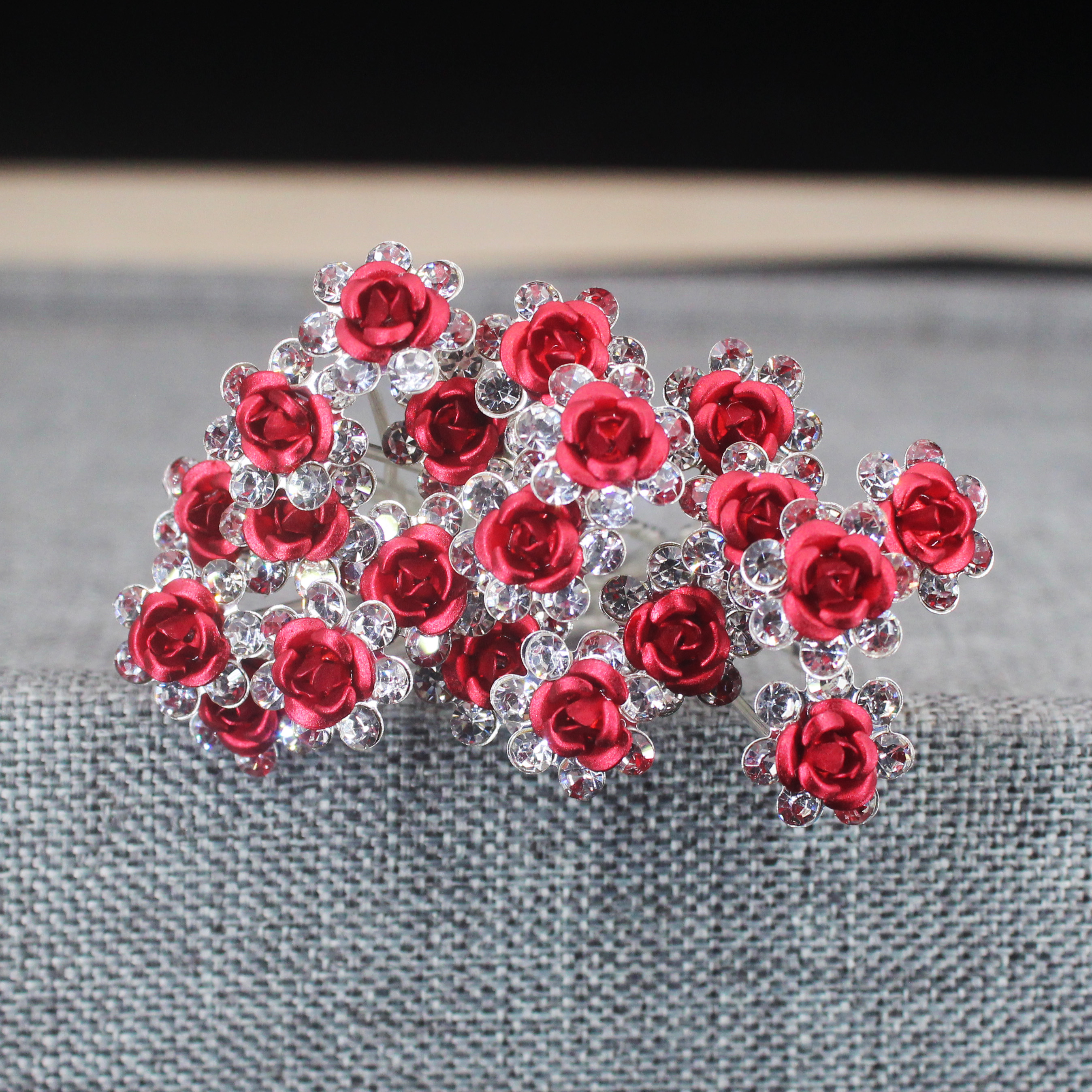 20PCS Rose Flower Rhinestone H - Tech Accessories Women 评论和价格