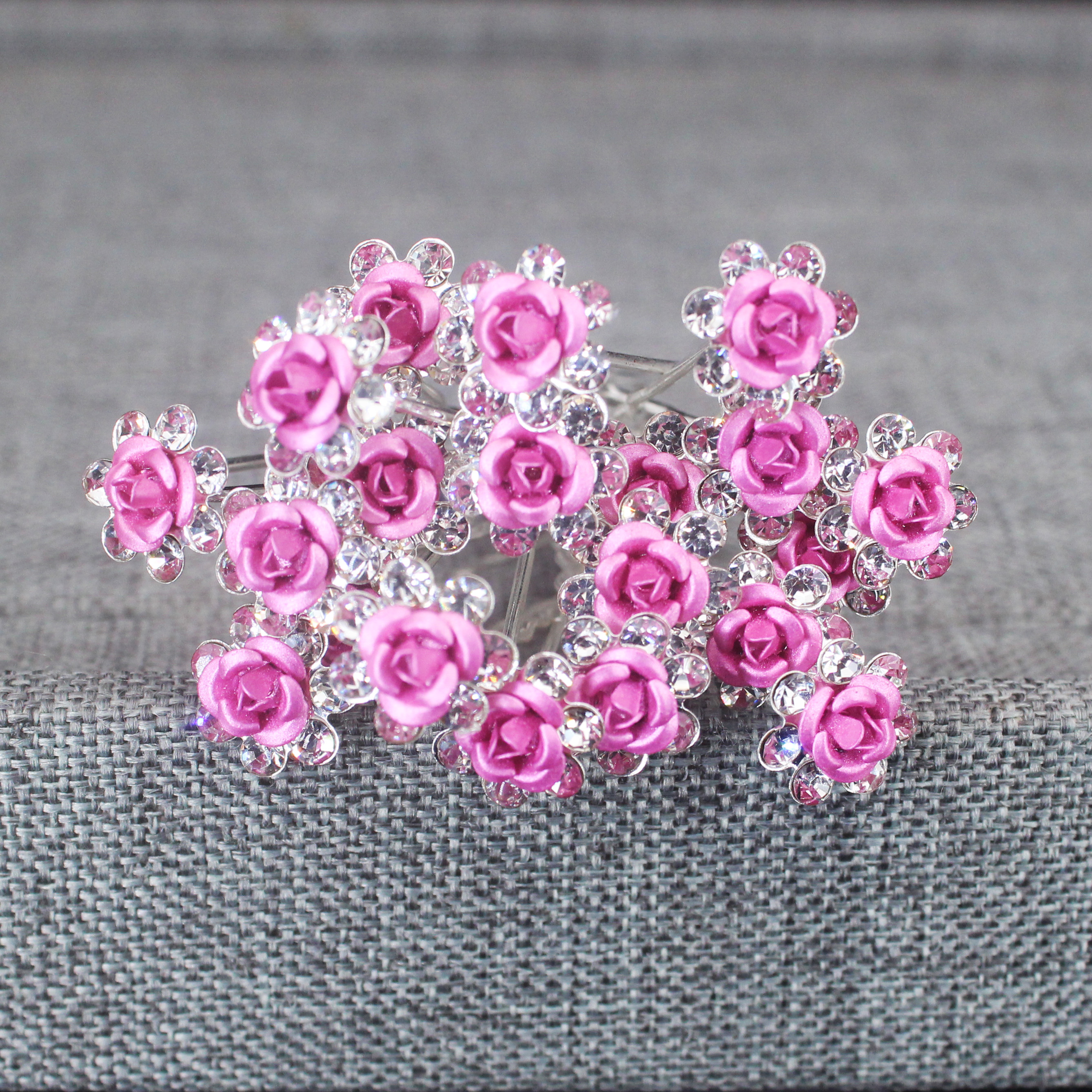 20PCS Rose Flower Rhinestone H - Tech Accessories Women 评论和价格