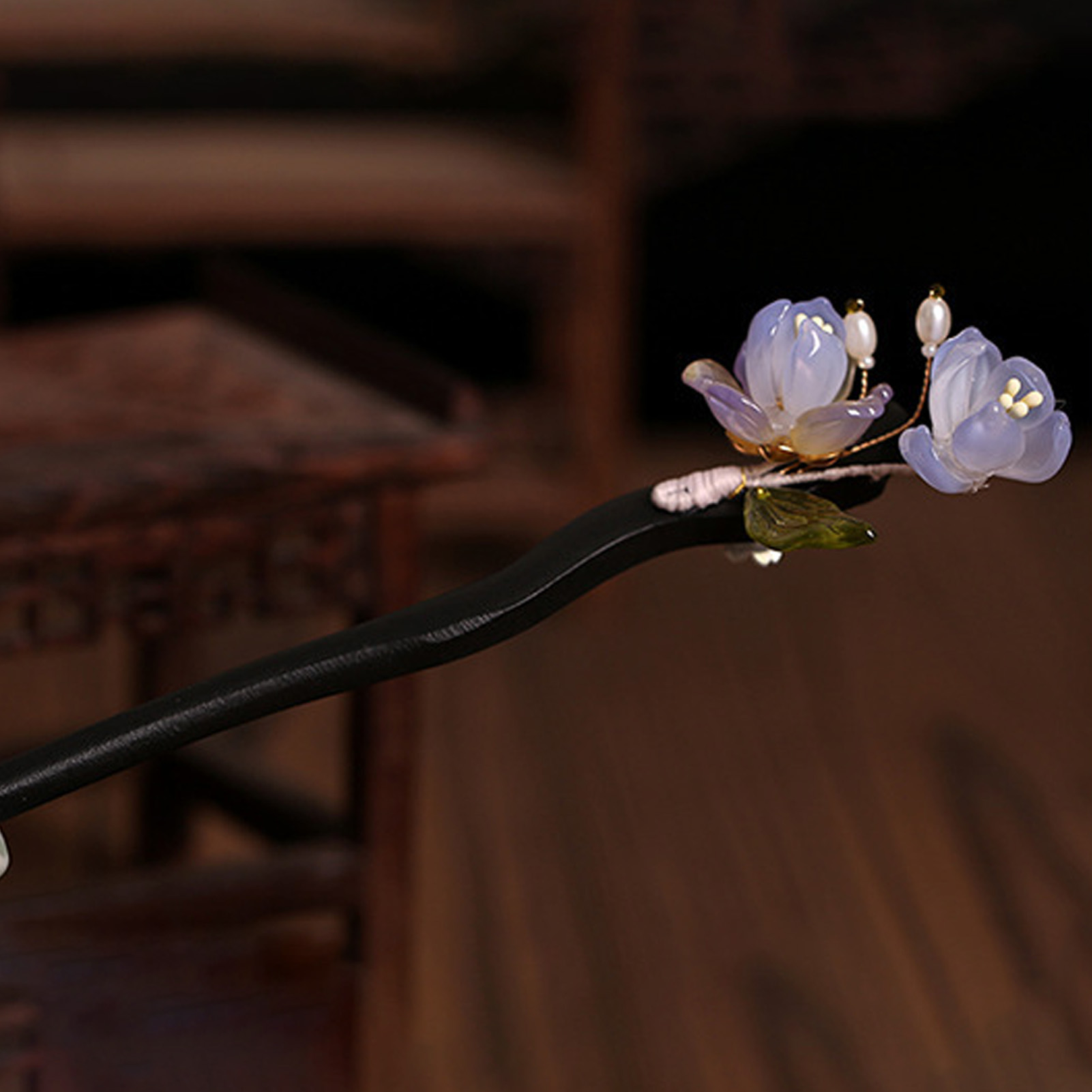 Vintage Wooden Flower Hairpin  - Tech Accessories Women 评论和价格